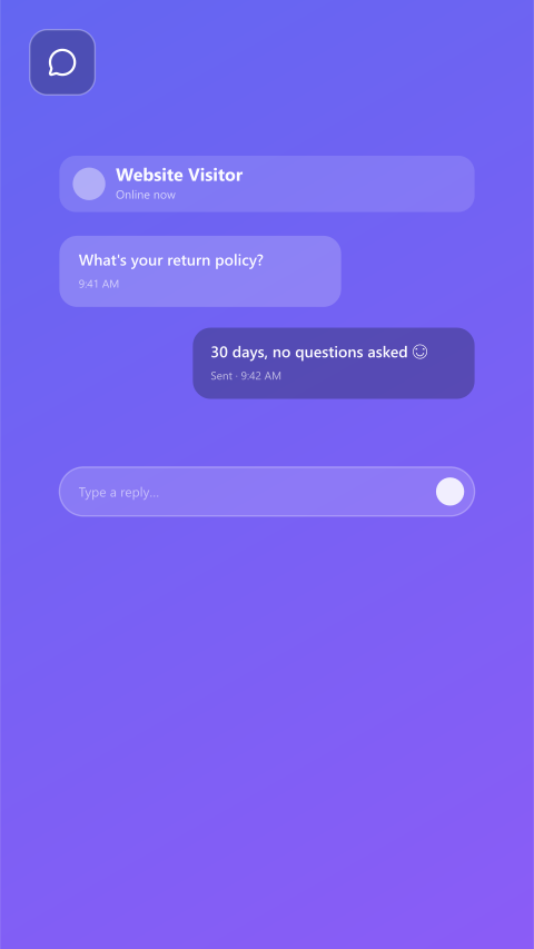 Web Chat visual background
